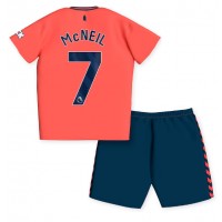 Fotballdrakt Barn Everton Dwight McNeil #7 Bortedraktsett 2023-24 Kortermet (+ Korte bukser)